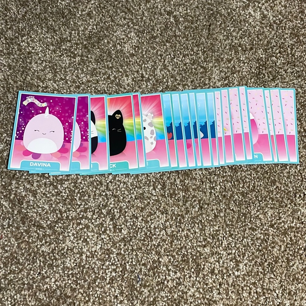 Assorted lot series one of original squishmallow training cards (lot of 20)